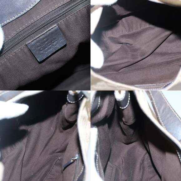 GUCCI GG Canvas Shoulder Bag Outlet Beige Gold - Picture 11 of 12